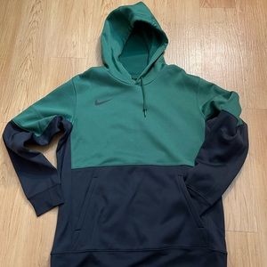 Mens Nike Sportswear Pullover Hoodie Sweatshirt Black/Green Large